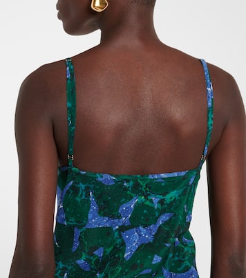 Abito sottoveste in seta con stampa | Dries Van Noten