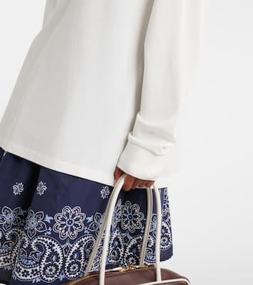 Polo en coton à logo | Miu Miu