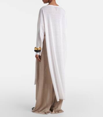 Linen and silk wide-leg pants | Alaïa