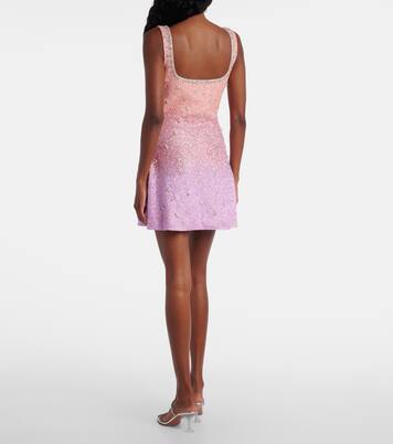 Crystal embellished minidress | Clio Peppiatt