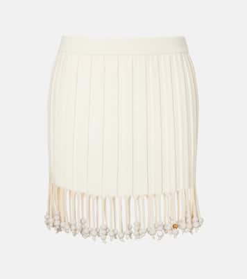 Mini-jupe Paula's Ibiza en coton à ornements | Loewe