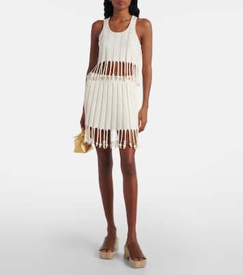 Mini-jupe Paula's Ibiza en coton à ornements | Loewe