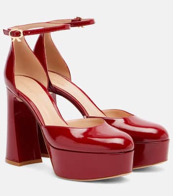 Plateau-Pumps Hilary 100 aus Lackleder | Gianvito Rossi