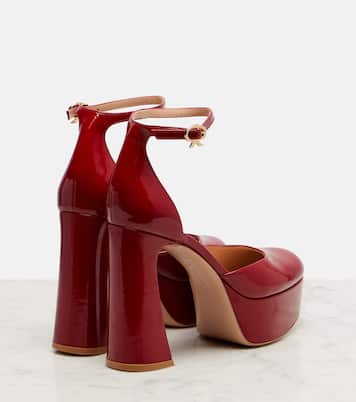 Plateau-Pumps Hilary 100 aus Lackleder | Gianvito Rossi