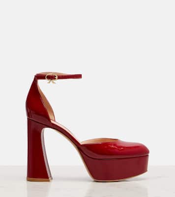 Plateau-Pumps Hilary 100 aus Lackleder | Gianvito Rossi