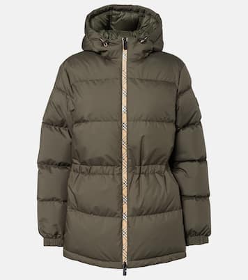 Burberry Check hooded down jacket  | Burberry