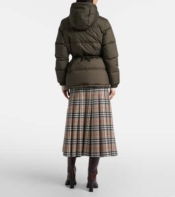 Burberry Check hooded down jacket  | Burberry