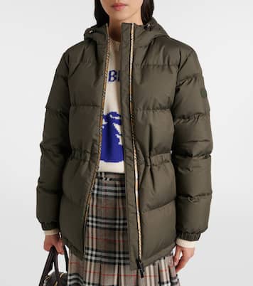 Burberry Check hooded down jacket  | Burberry