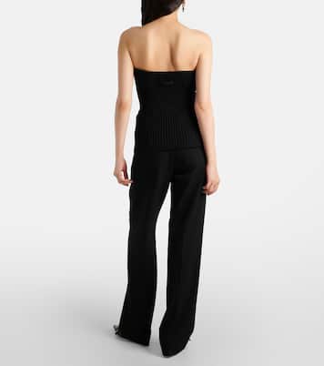 Ribbed-knit wool-blend corset | Jean Paul Gaultier