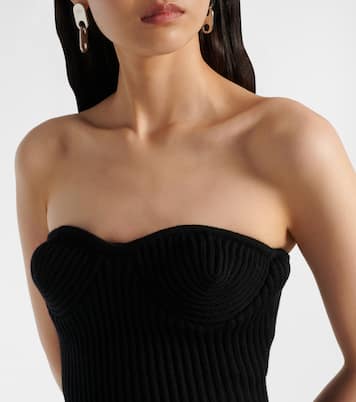 Ribbed-knit wool-blend corset | Jean Paul Gaultier