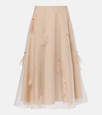 Midirock Sheer Volumes aus Seidenorganza | Dorothee Schumacher