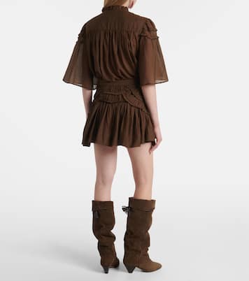Minifalda Ceola en mezcla de algodón con volantes | Marant Etoile