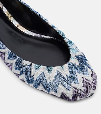 Zig Zag lurex ballet flats | Missoni