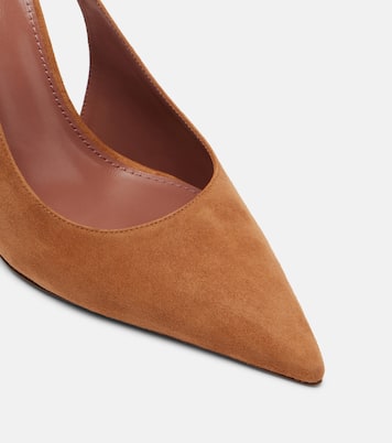 Lidia 120 suede slingback pumps  | Paris Texas