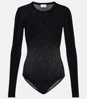 ليوتار من الصوف الجيرسيه الخام | Saint Laurent