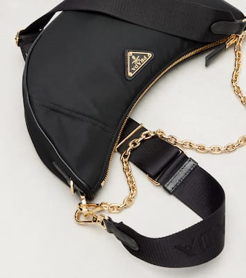 Schultertasche Demi-Lune aus Re-Nylon | Prada