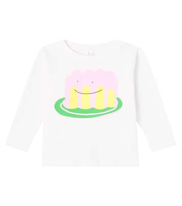 T-shirt in jersey di cotone con stampa  | Stella McCartney Kids