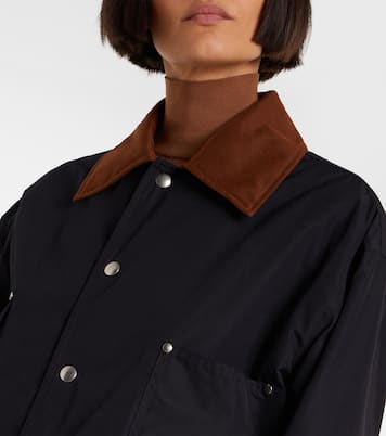 Cropped twill jacket | Plan C