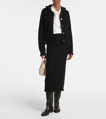 Wool and cashmere cardigan | Jardin des Orangers