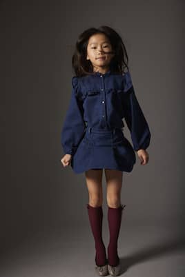 Bluse Nicole aus Baumwoll-Denim | Cozmo
