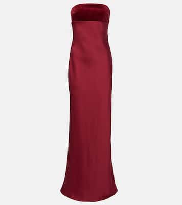 Robe longue Baia en satin de coton  | Max Mara