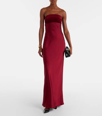Robe longue Baia en satin de coton  | Max Mara