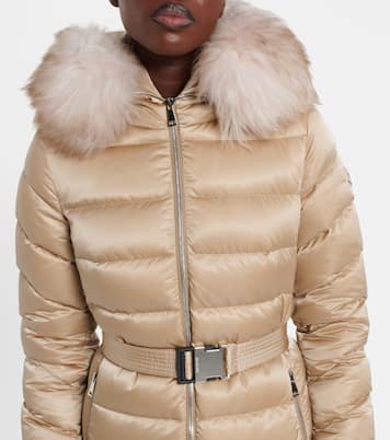 Leersie shearling-trimmed down coat | Moncler