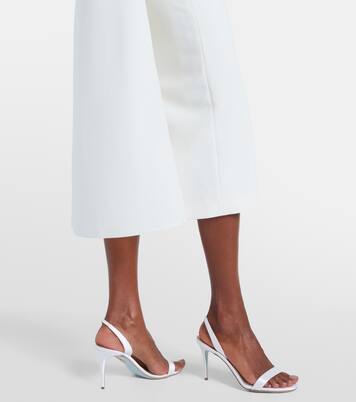Bridal Oria caped crêpe midi dress | Safiyaa