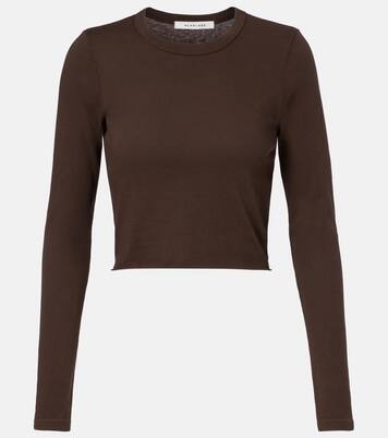 Baby cropped cotton jersey T-shirt | Slvrlake