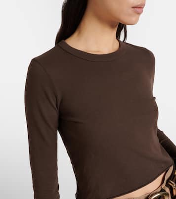 Baby cropped cotton jersey T-shirt | Slvrlake