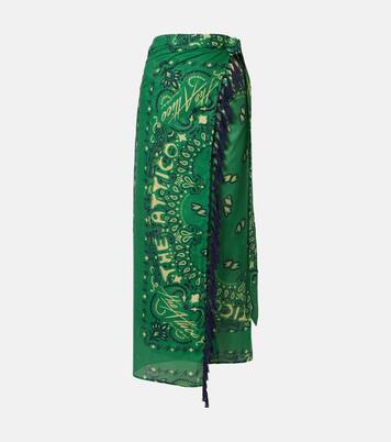 Bandana cotton muslin beach cover-up | The Attico