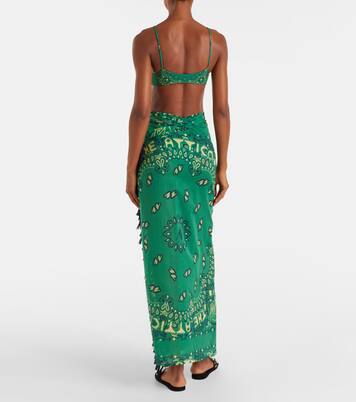 Bandana cotton muslin beach cover-up | The Attico