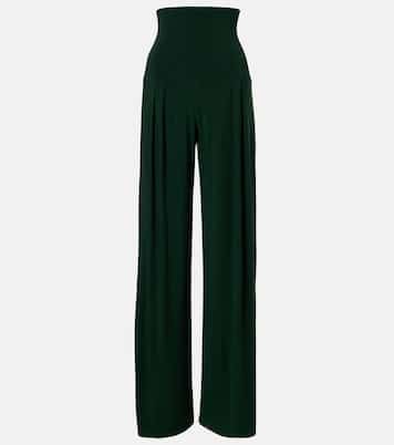Pleated wide-leg pants | Norma Kamali