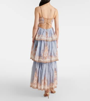 Daylight floral tiered maxi dress | Zimmermann