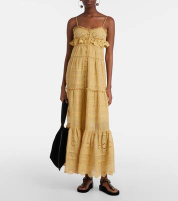 Paule lace-trimmed cotton maxi dress | Marant Etoile