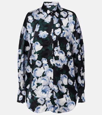 Floral satin blouse | Stella McCartney