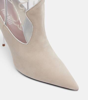 Lidia 105 suede and PVC cowboy boots | Paris Texas