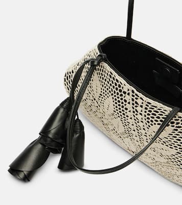 Maya Small crochet leather-trimmed shoulder bag  | Magda Butrym