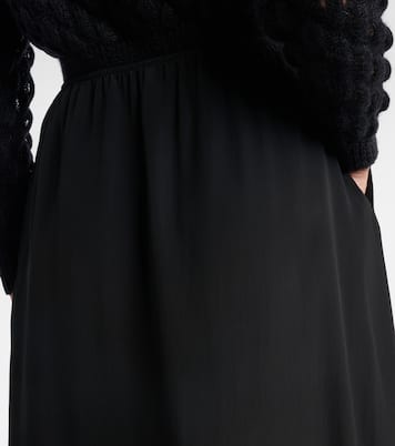 Robe midi en crêpe de Chine à dentelle | Simone Rocha