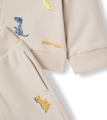 Baby cotton-blend hoodie and sweatpants set | Monnalisa