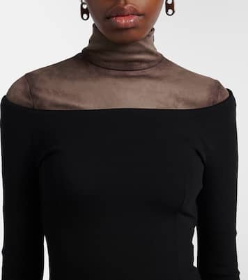 Off-shoulder midi dress | Acne Studios