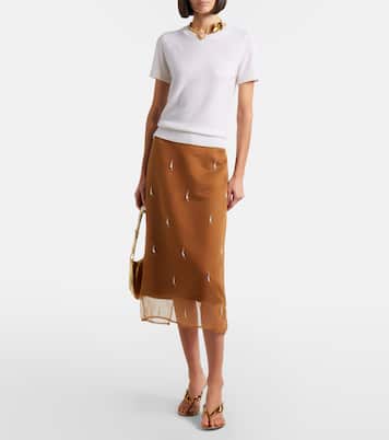 Mules en cuir métallisé | Gianvito Rossi