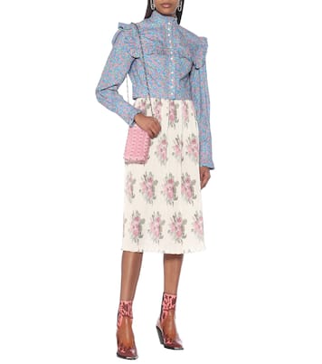 Camicia a stampa floreale in cotone | Rabanne