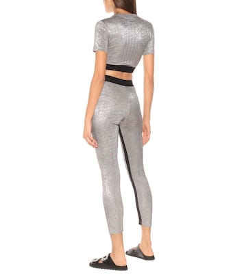 Bodyline leggings de punto metalizados | Rabanne