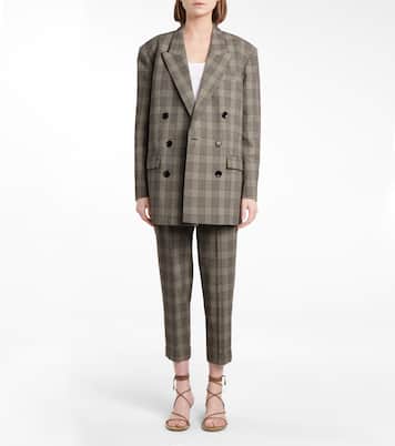 Pantalones Oceyo tapered a cuadros | Isabel Marant