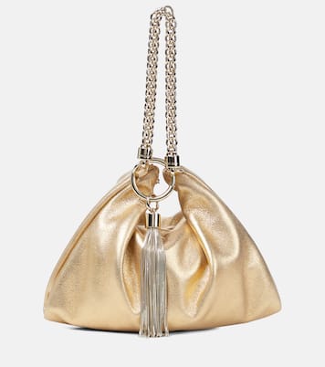 Pochette Callie en cuir métallisé à ornements | Jimmy Choo