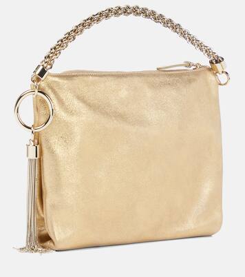 Pochette Callie en cuir métallisé à ornements | Jimmy Choo
