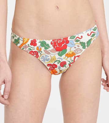 Floral low-rise bikini bottoms | Tory Burch