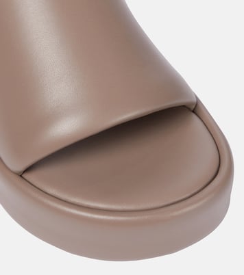 Rise leather platform slides | Balenciaga