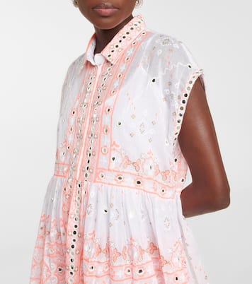 Miniabito in cotone con paillettes | Juliet Dunn